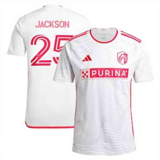 Men St. Louis City SC Aziel Jackson 2024 25 Away Replica White